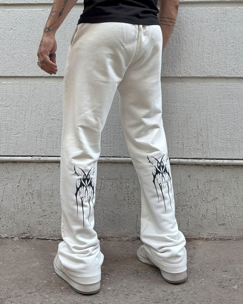 Spiked Cage Sweatpants  [OFF-WHITE]
