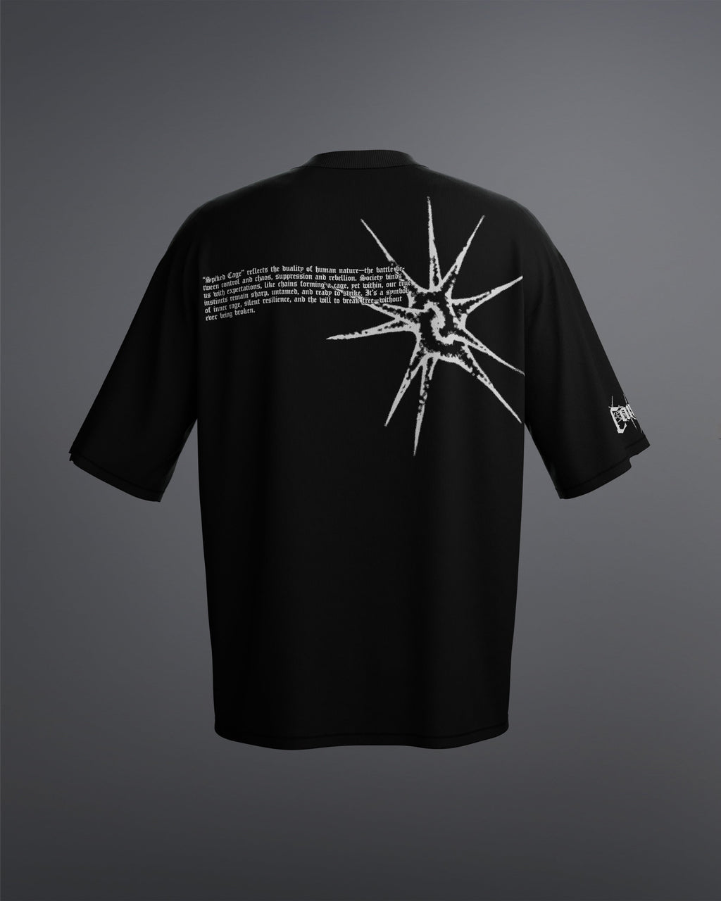 Spiked Cage Tee [BLACK]