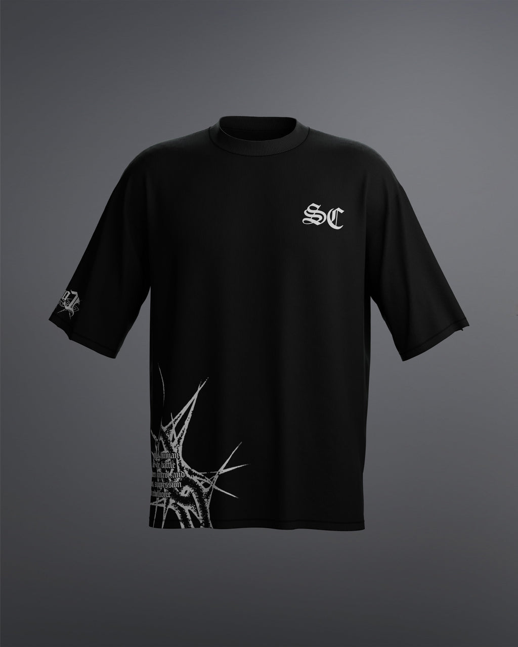 Spiked Cage Tee [BLACK]