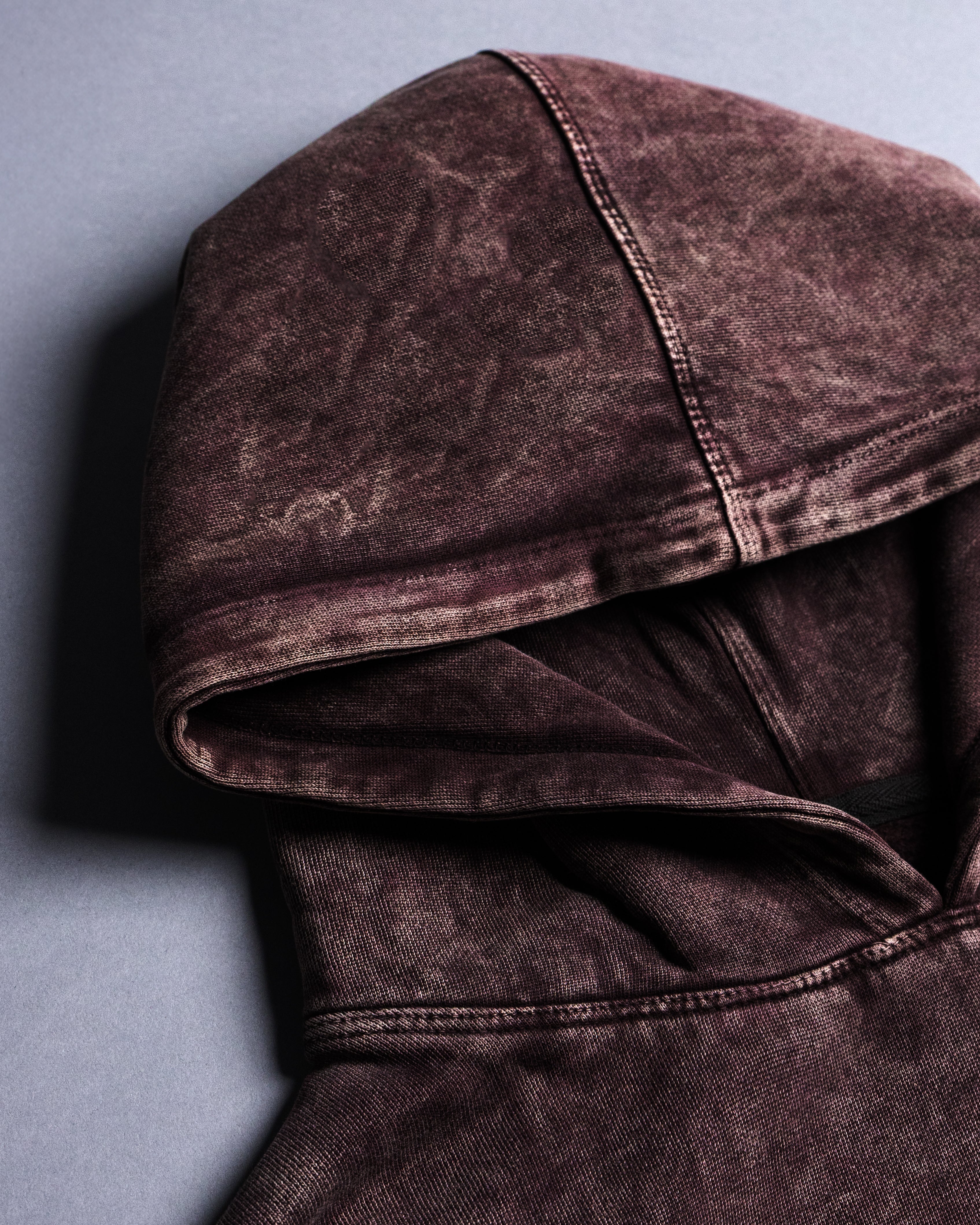 Acid washed hoodie [BLOOD STONE COLORWAY]