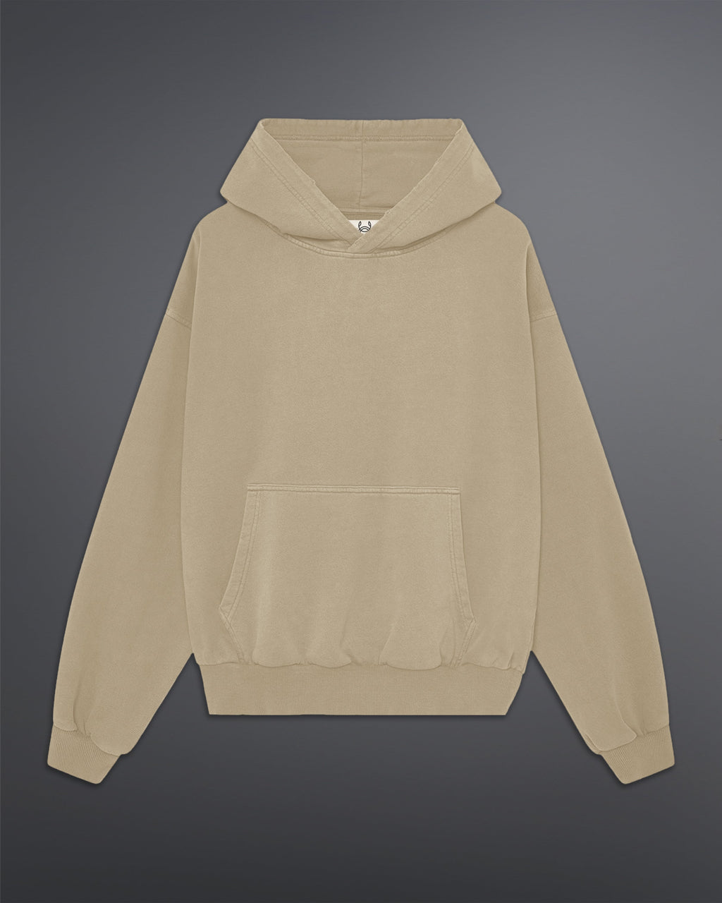 Beige Oversized Hoodie