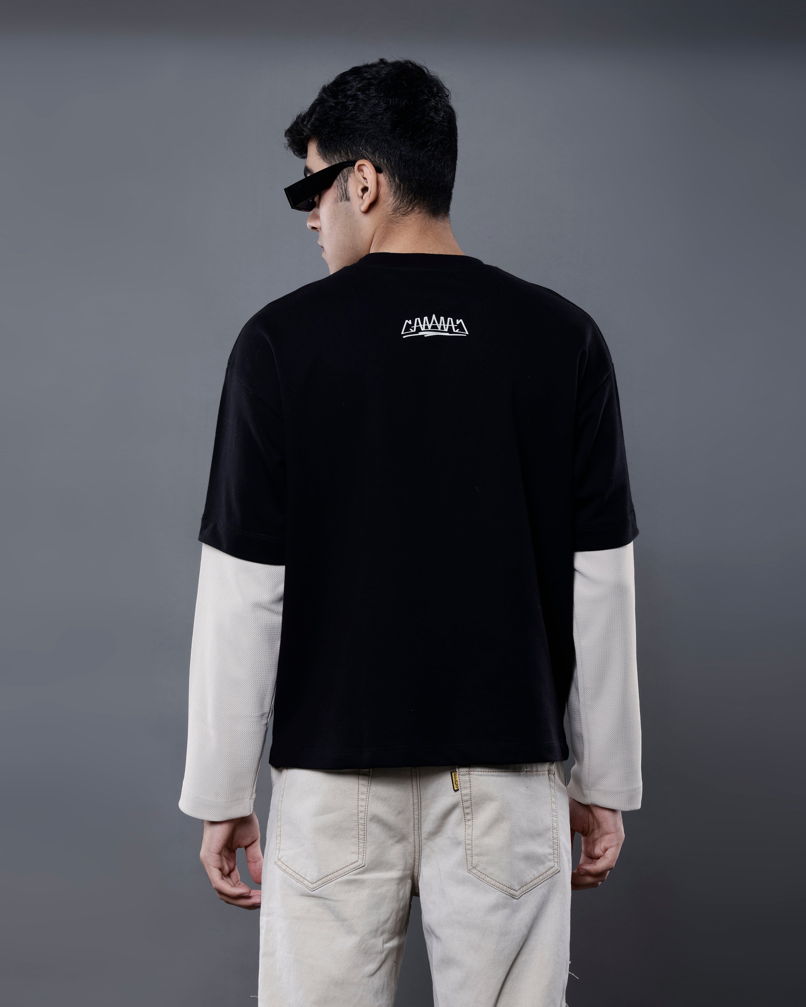Dual-Fabric Full Sleeve T-shirt [DUNE COLOWAY]