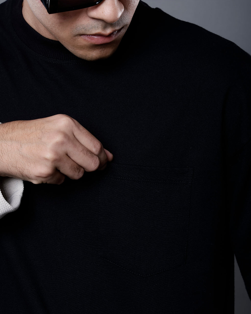 Dual-Fabric Full Sleeve T-shirt [DUNE COLOWAY]