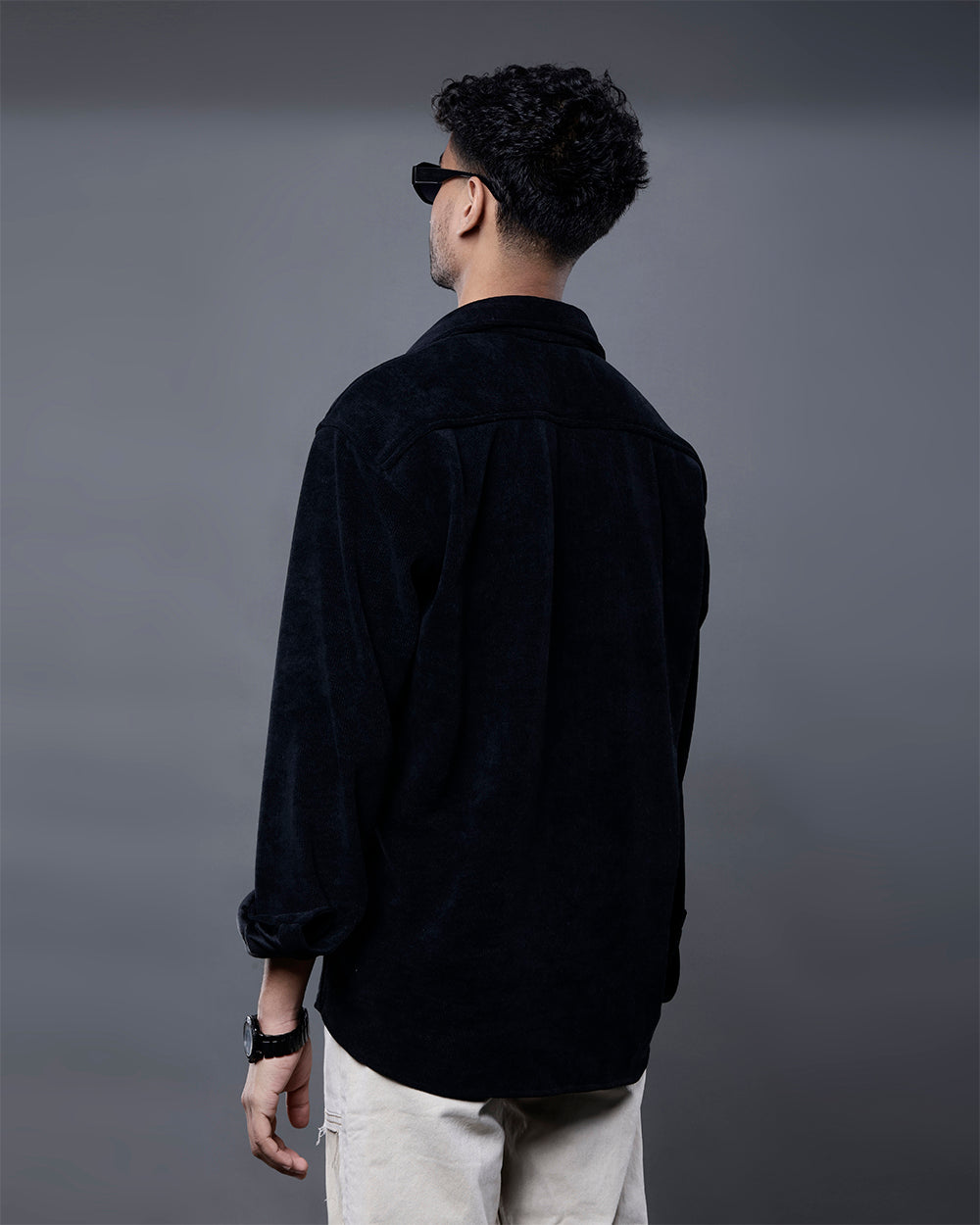 Vel-Cord Shirt [Black]