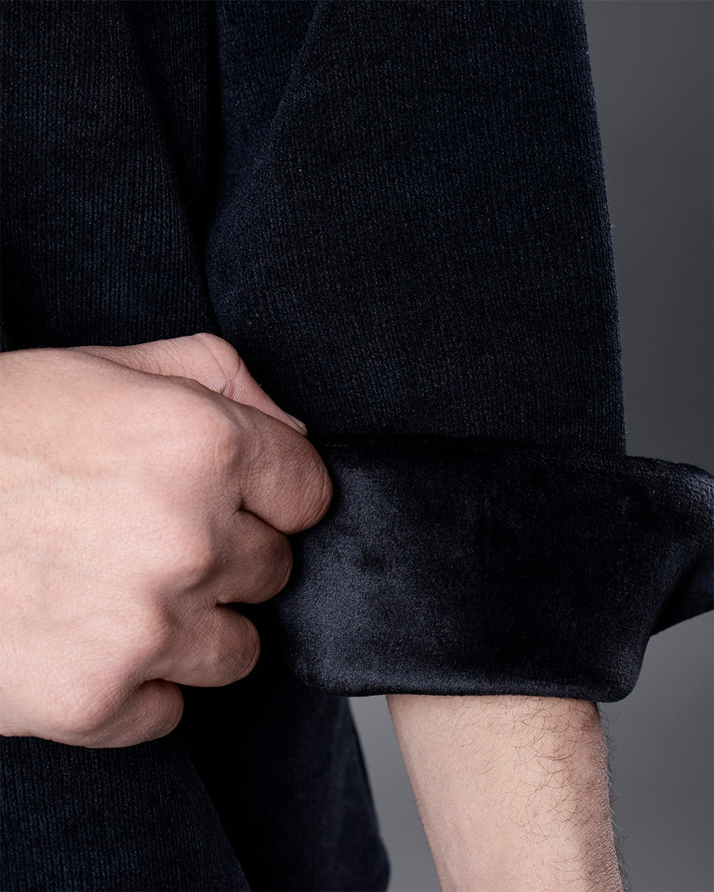 Vel-Cord Shirt [Black]