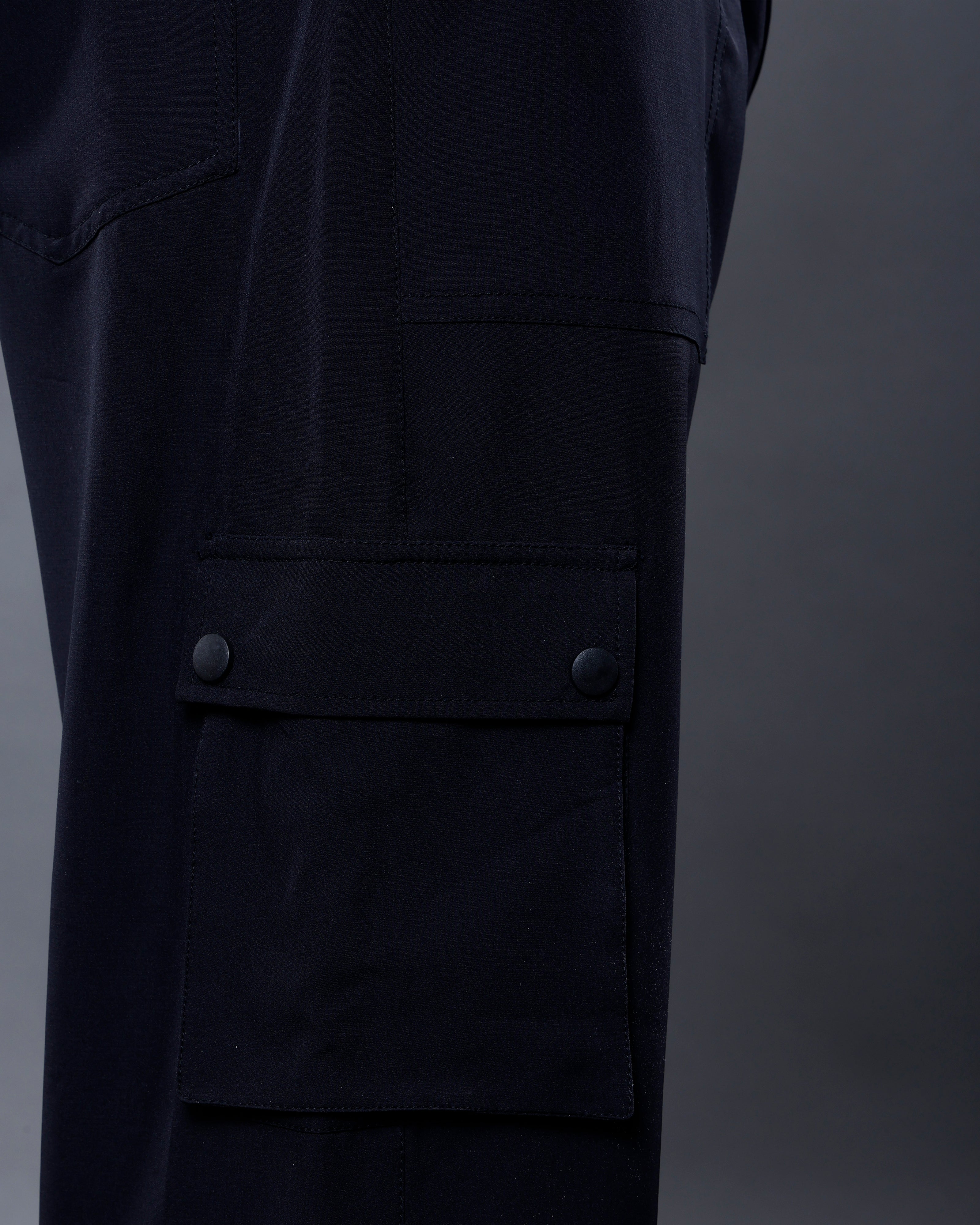 Straight Fit Cargo [Black]