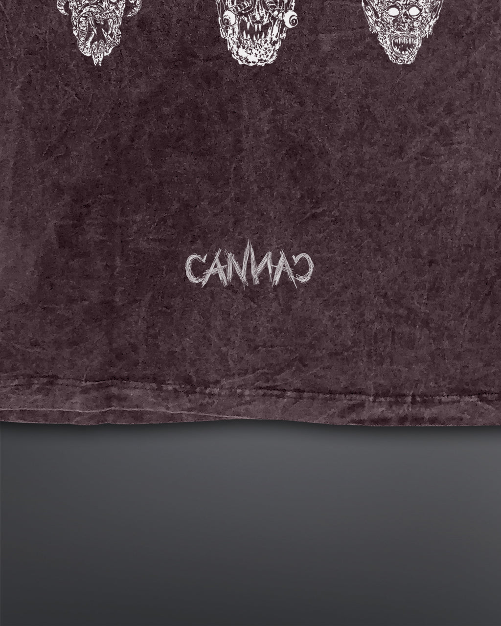 Malignant Prophecy Oversized tee [ACID WASHED-BLOODSTONE]