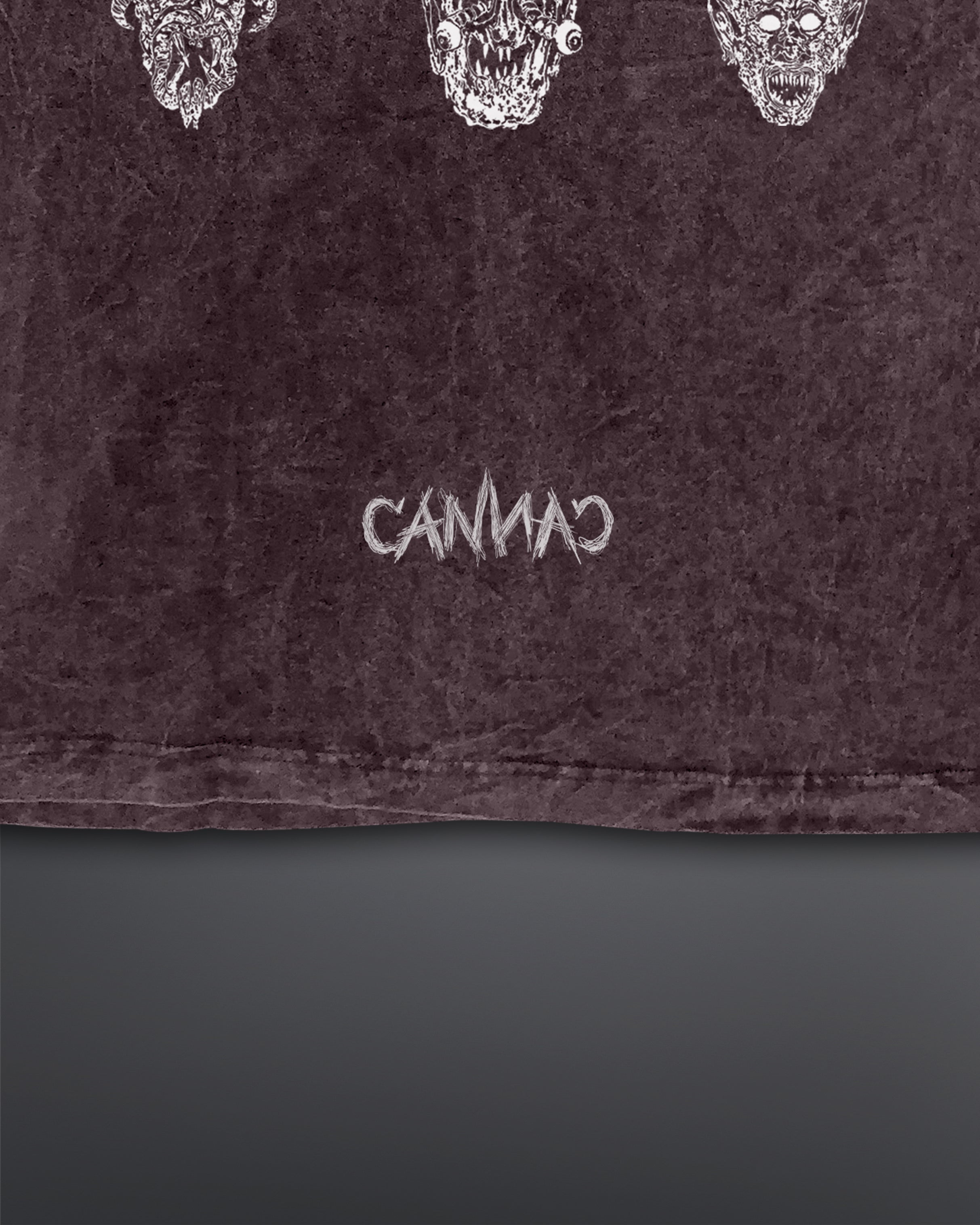 Malignant Prophecy Oversized tee [ACID WASHED-BLOODSTONE]