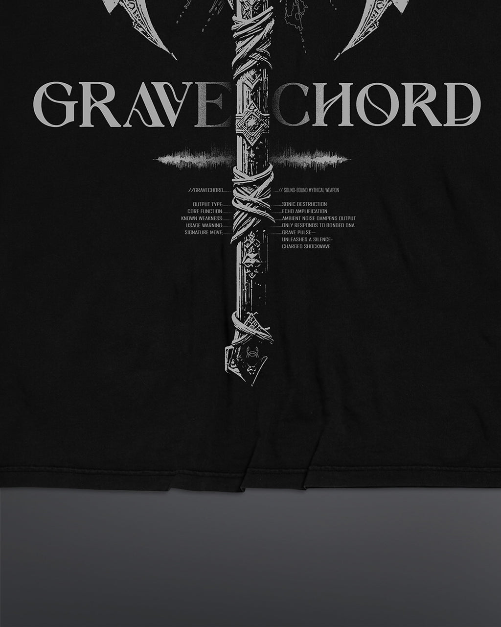 GRAVECHORD Oversized Tee [BLACK]