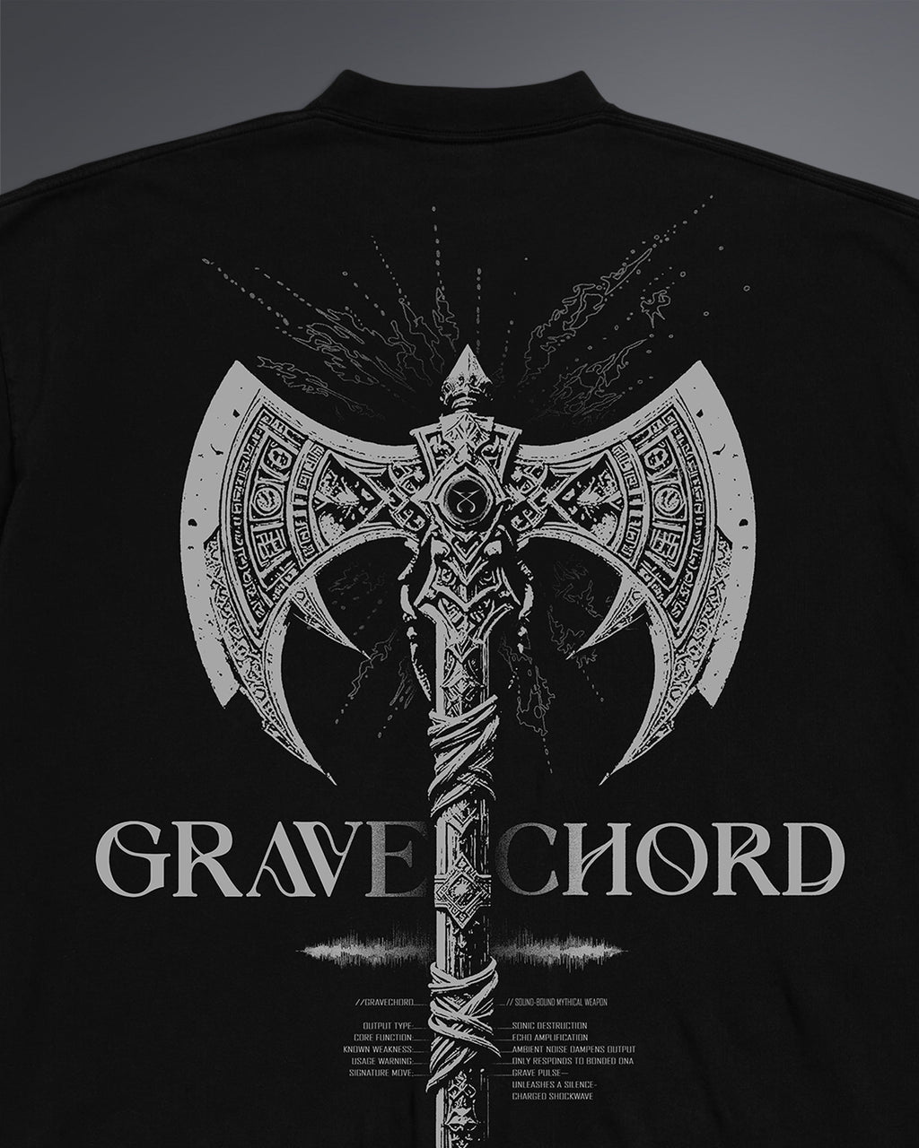 GRAVECHORD Oversized Tee [BLACK]