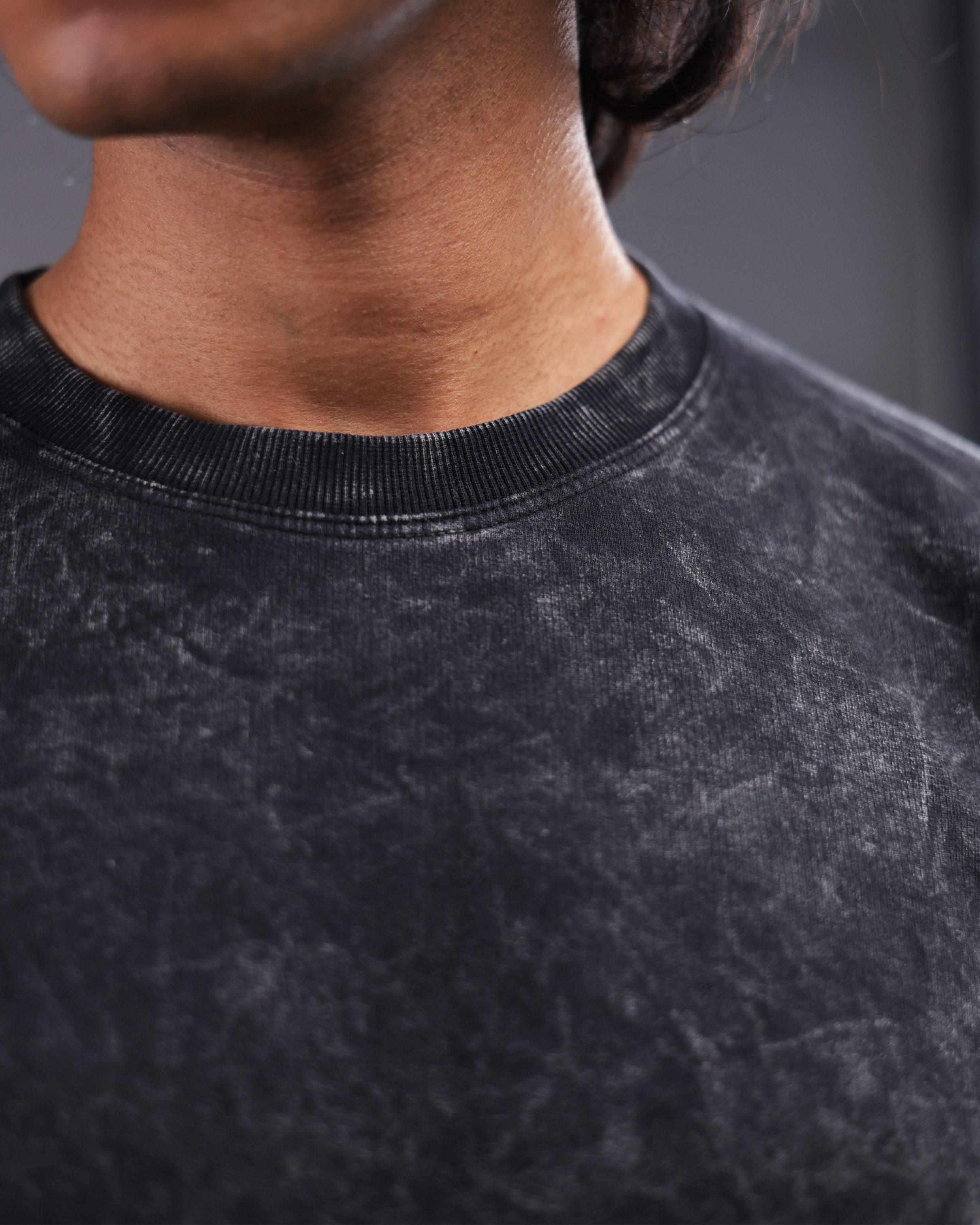 Acid Wash Oversized Tee [SILENT-ASH COLORWAY]