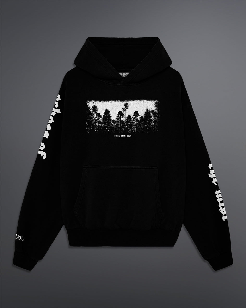 Echoes Of The Mist Oversized Hoodie [Black]