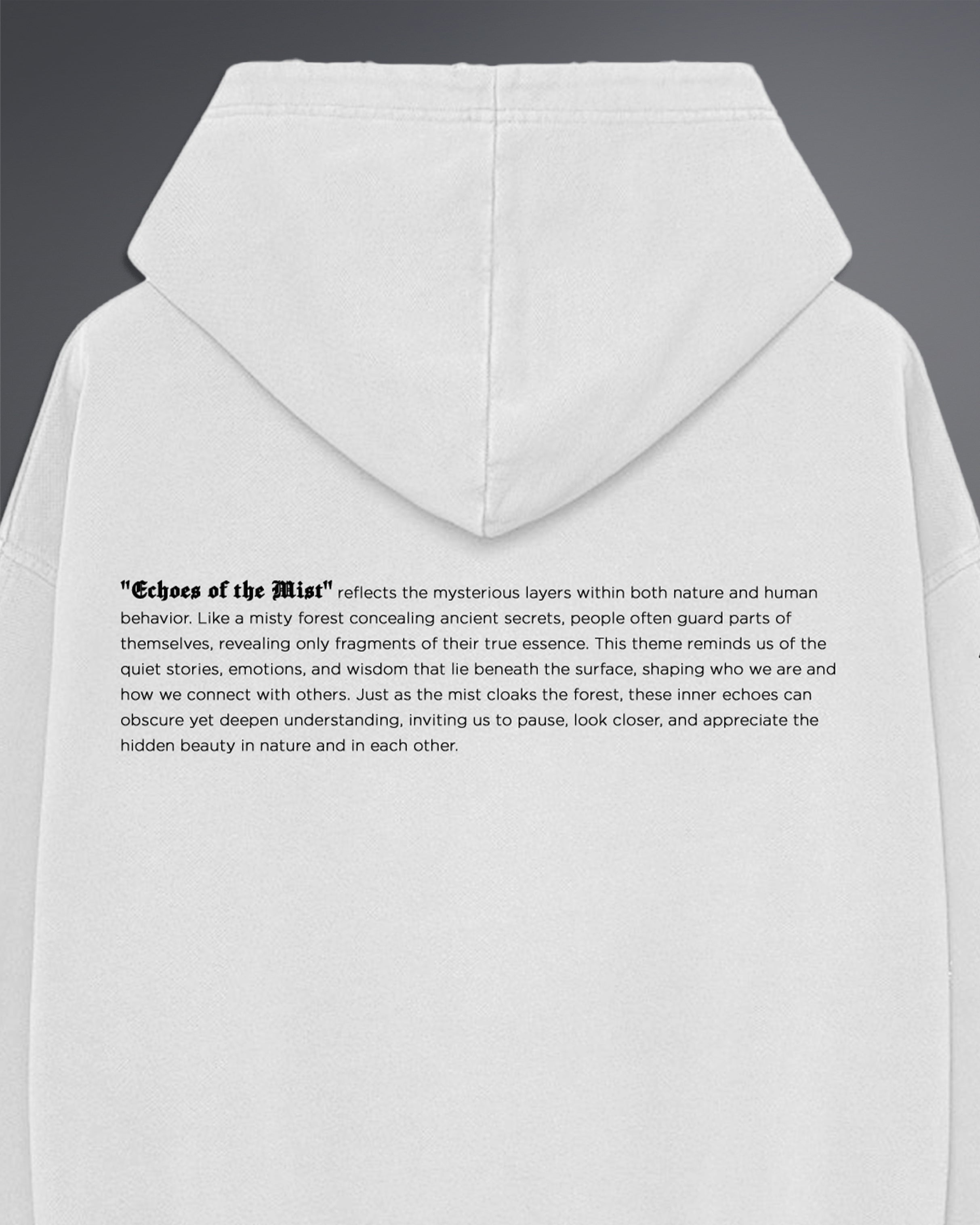 Echoes Of The Mist Oversized Hoodie [Off White]