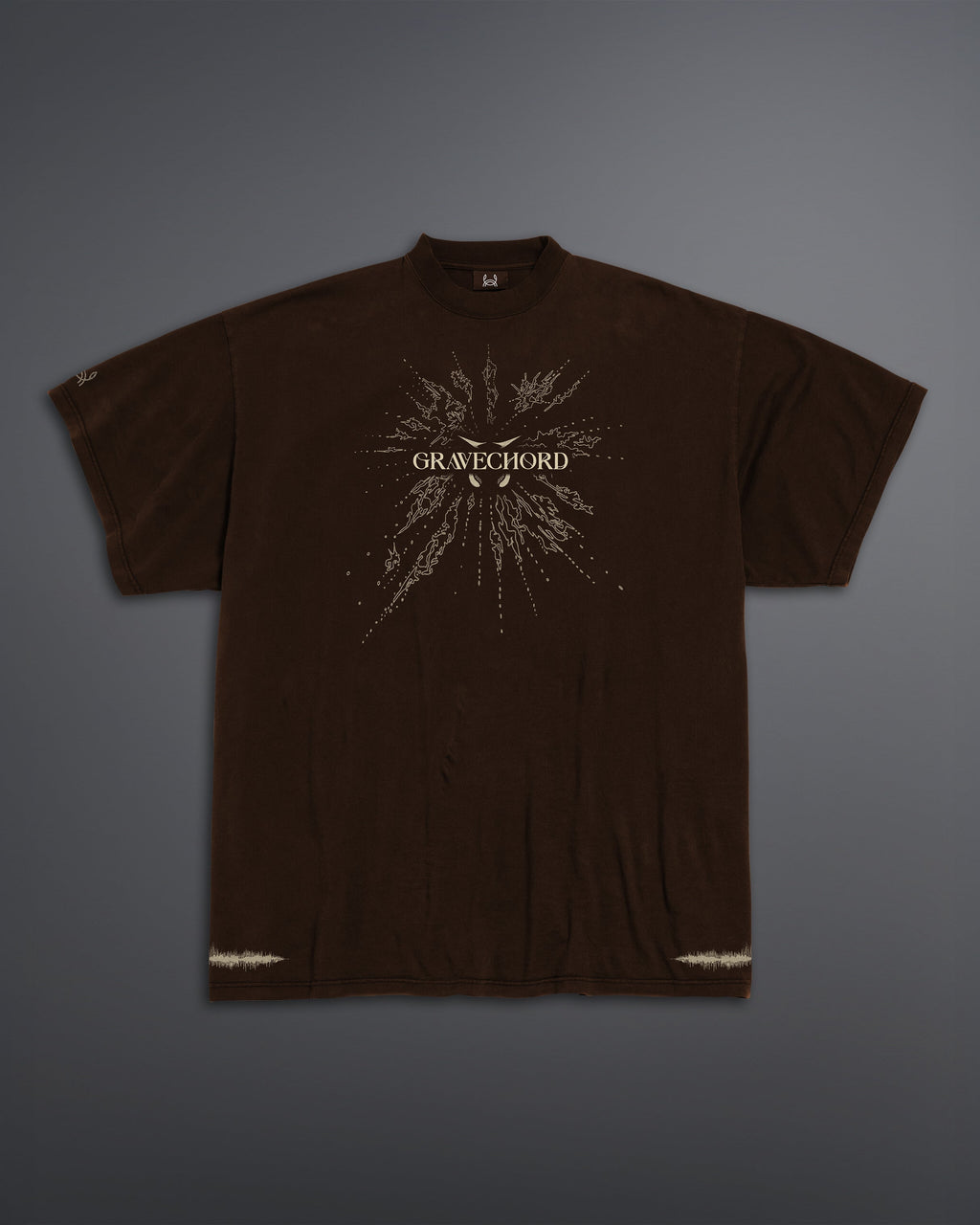 GRAVECHORD Oversized Tee [BROWN]