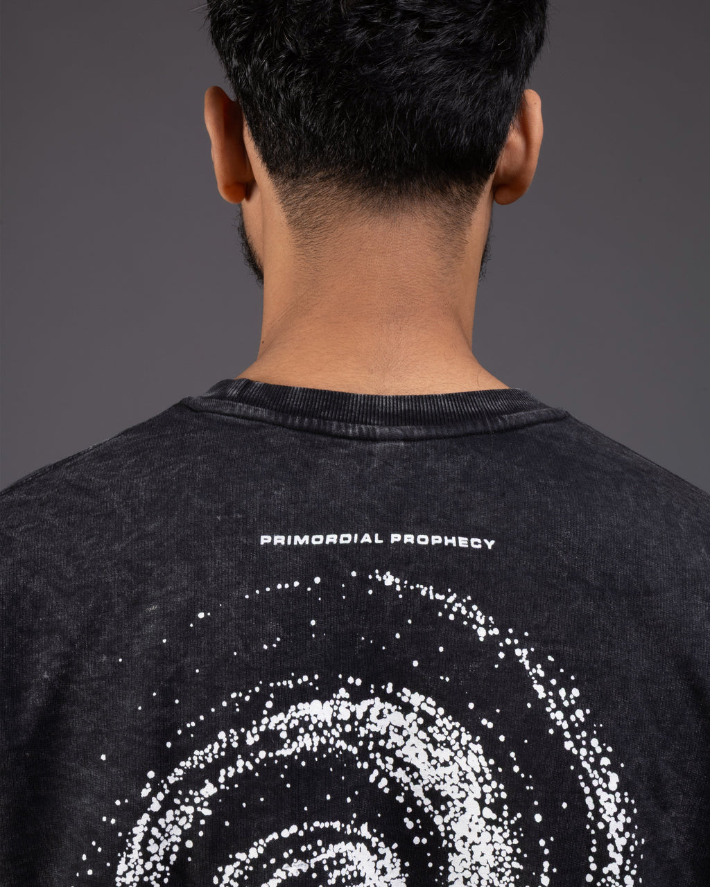 Primordial Prophecy Oversized tee [ACID WASHED-SILENT ASH]