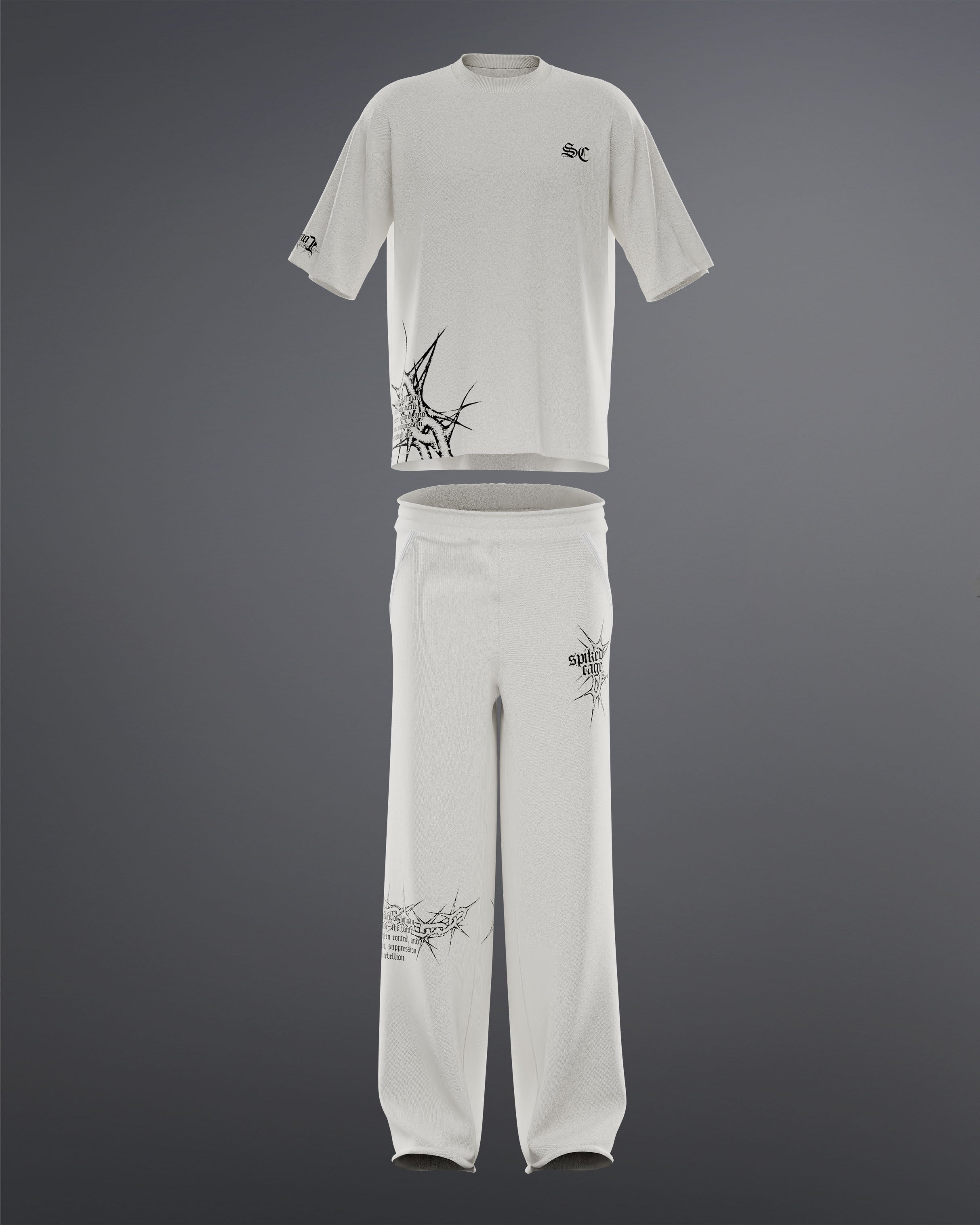 Spiked Cage Set [OFF-WHITE]