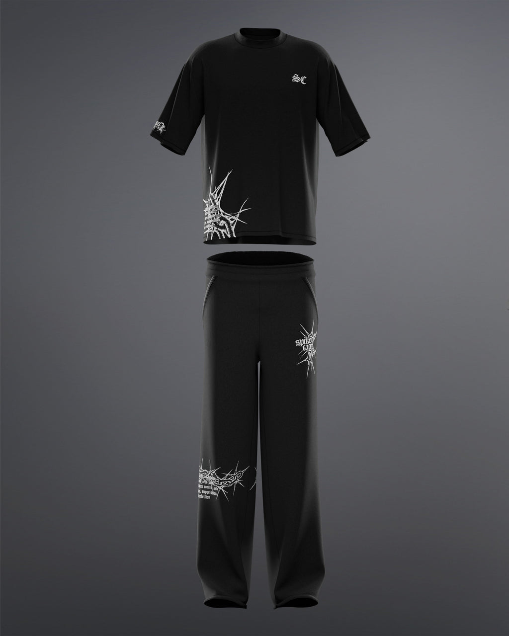 Spiked Cage Set [BLACK]