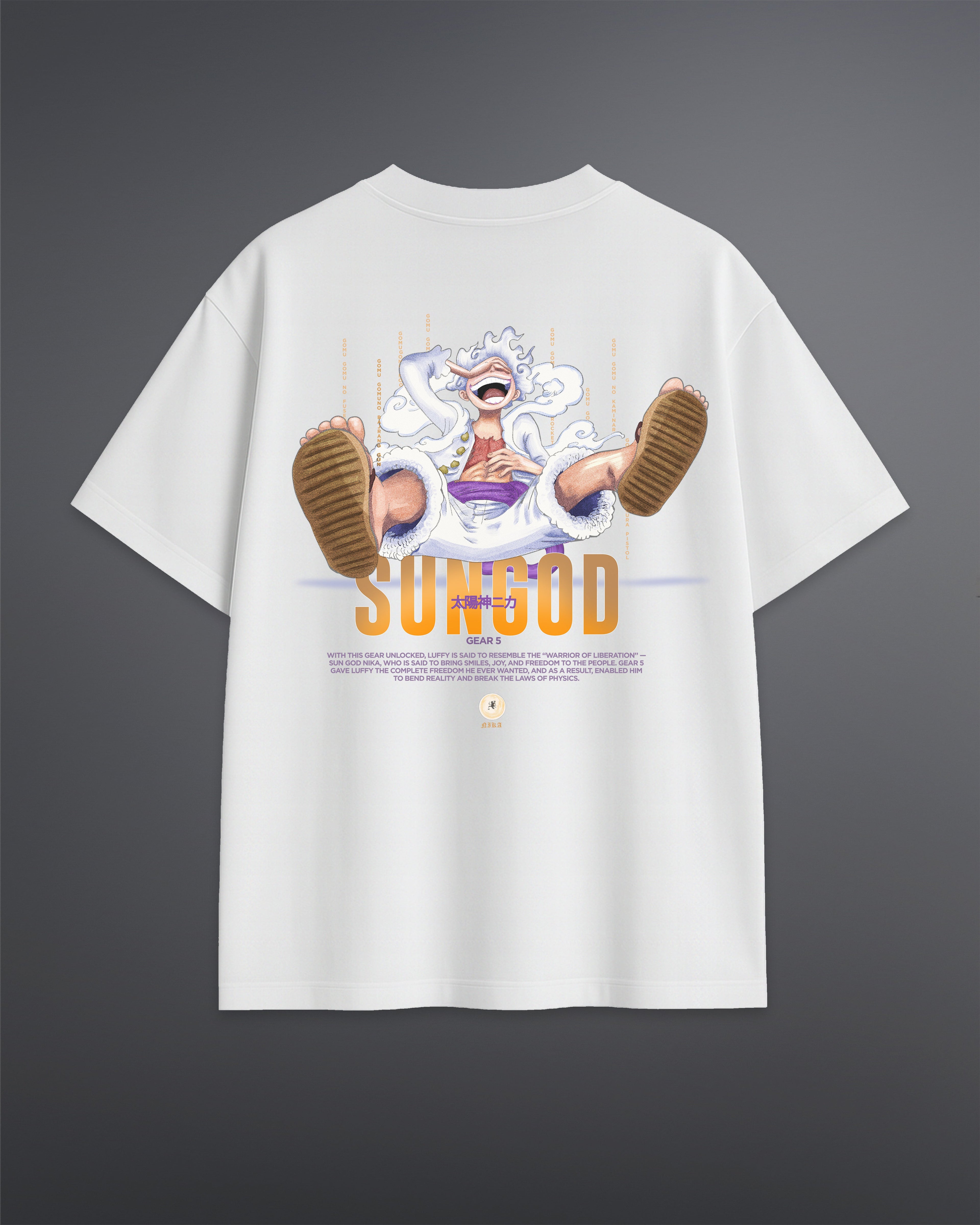 Sun God Luffy Oversized Tee