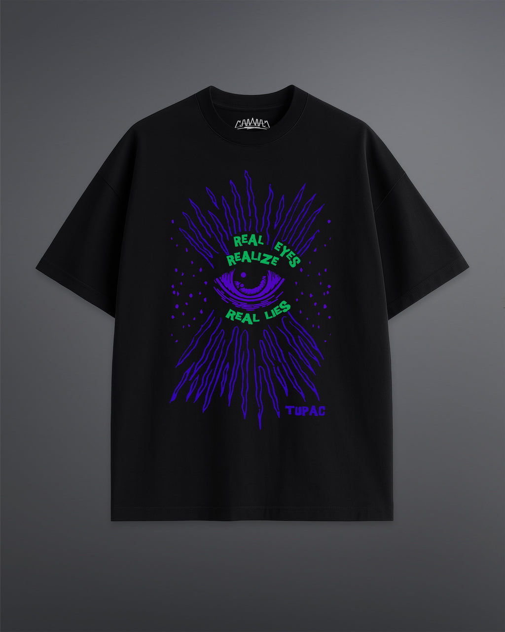 Tupac's Real Eyes Oversized Tee
