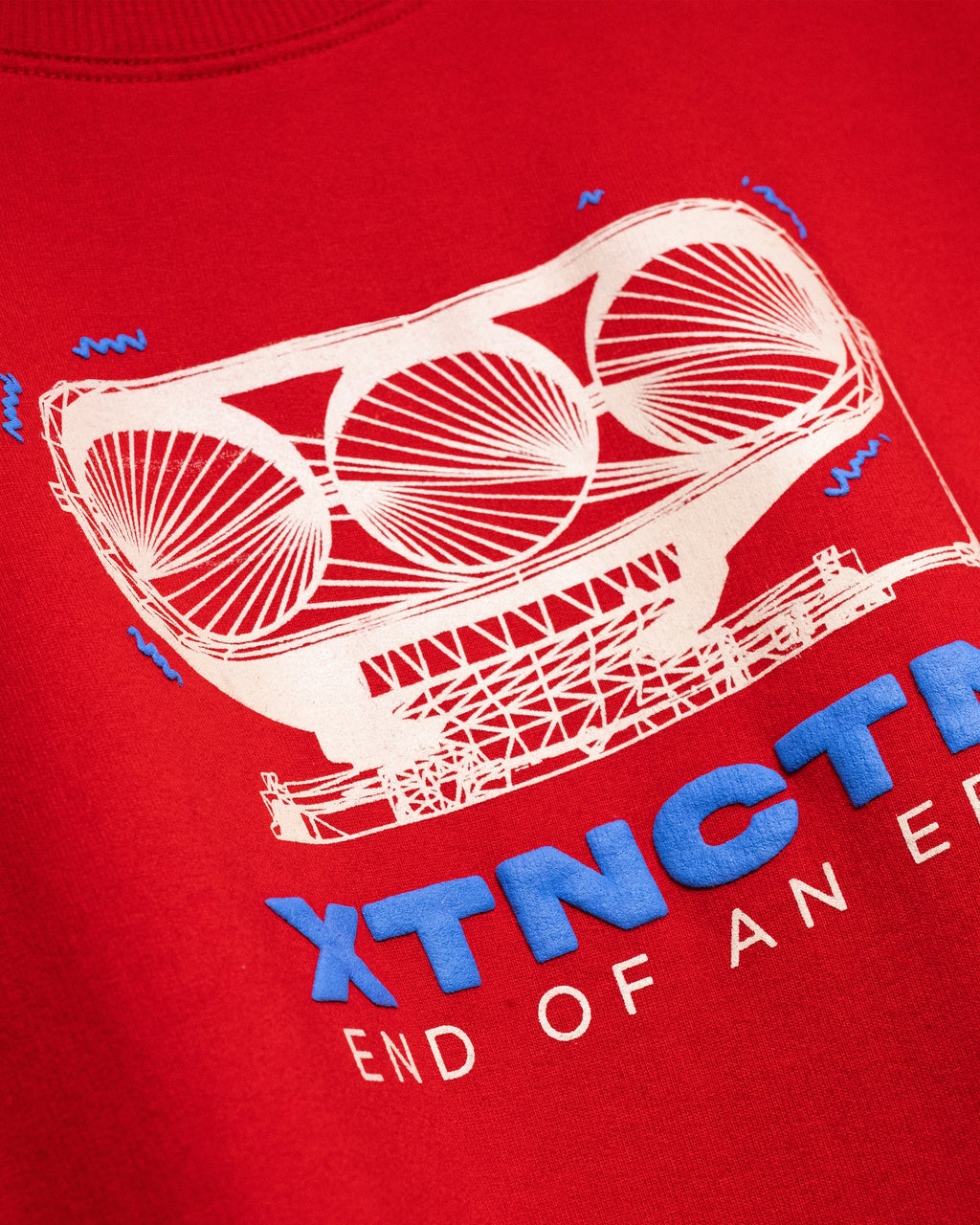 ENGINE EXTINCTION OVERSIZED TEE [RED]